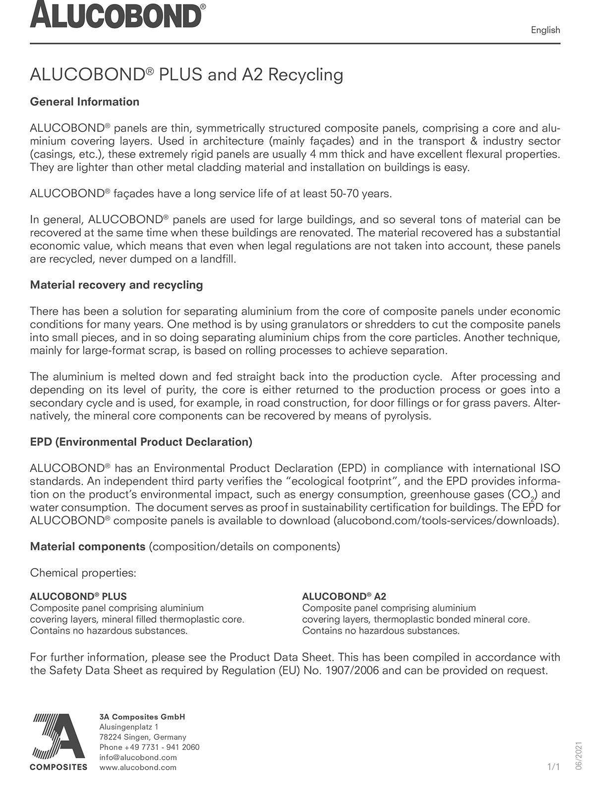 Sustainability 3A Composites GmbH