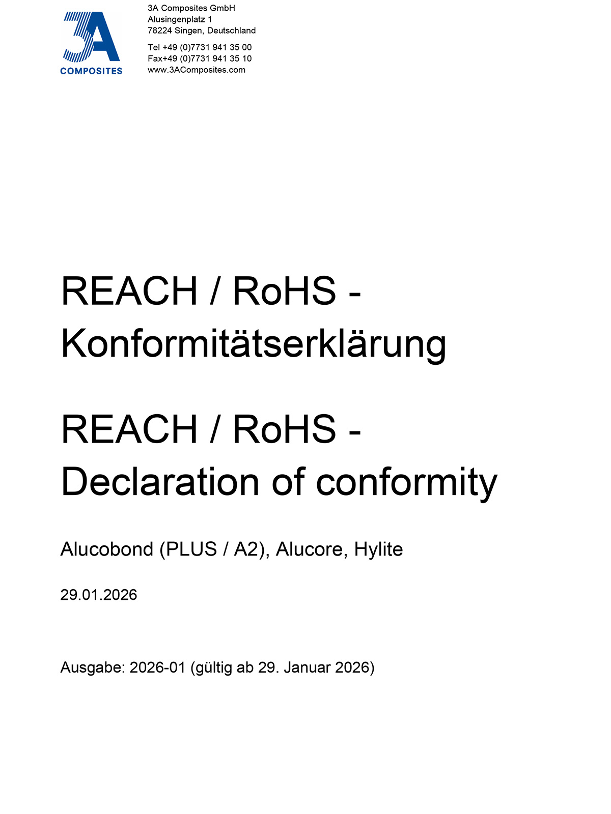 Downloads 3A Composites GmbH